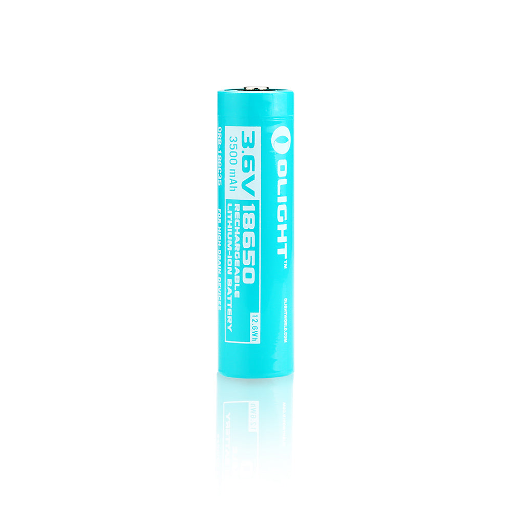 Pila recargable 18650 3500 mAh con PCP +/- Olight