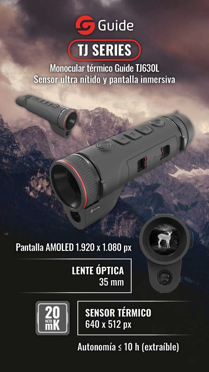 Monocular térmico con zoom dual GUIDE TJ660LZ LRF