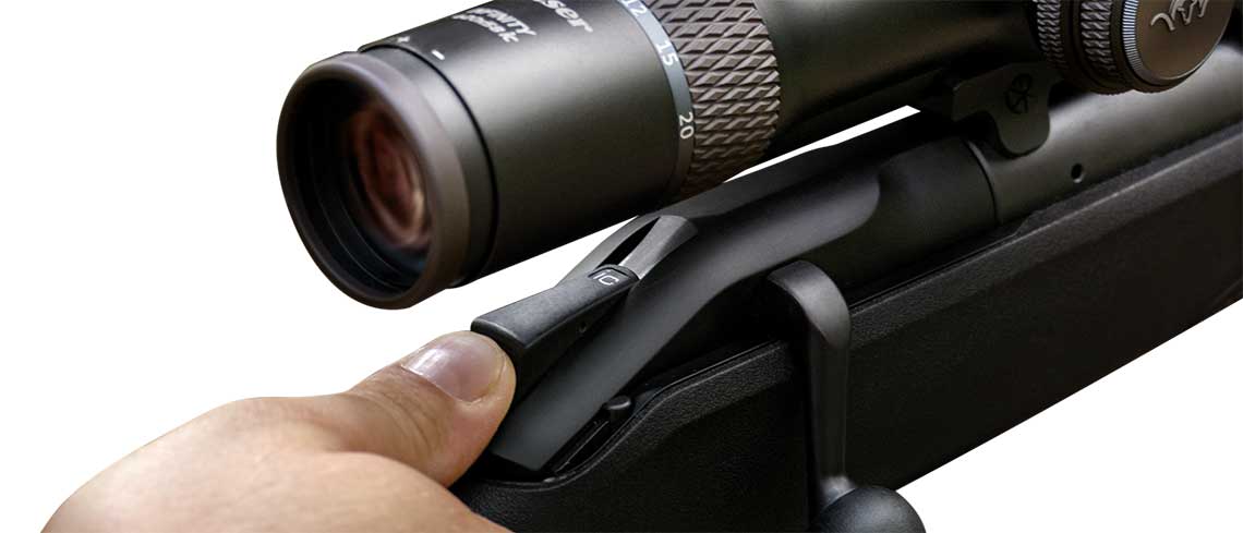 Rifle de cerrojo rectilíneo BLASER R8 Ultimate Leather