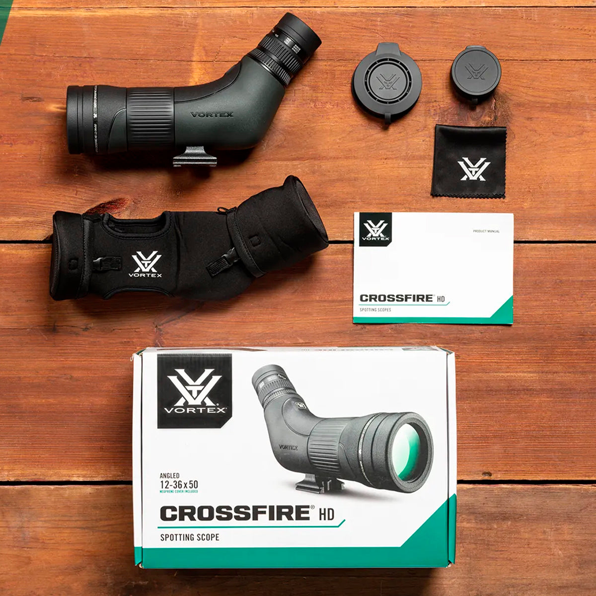 Telescopio terrestre Vortex Crossfire HD 12-36x50 angulado