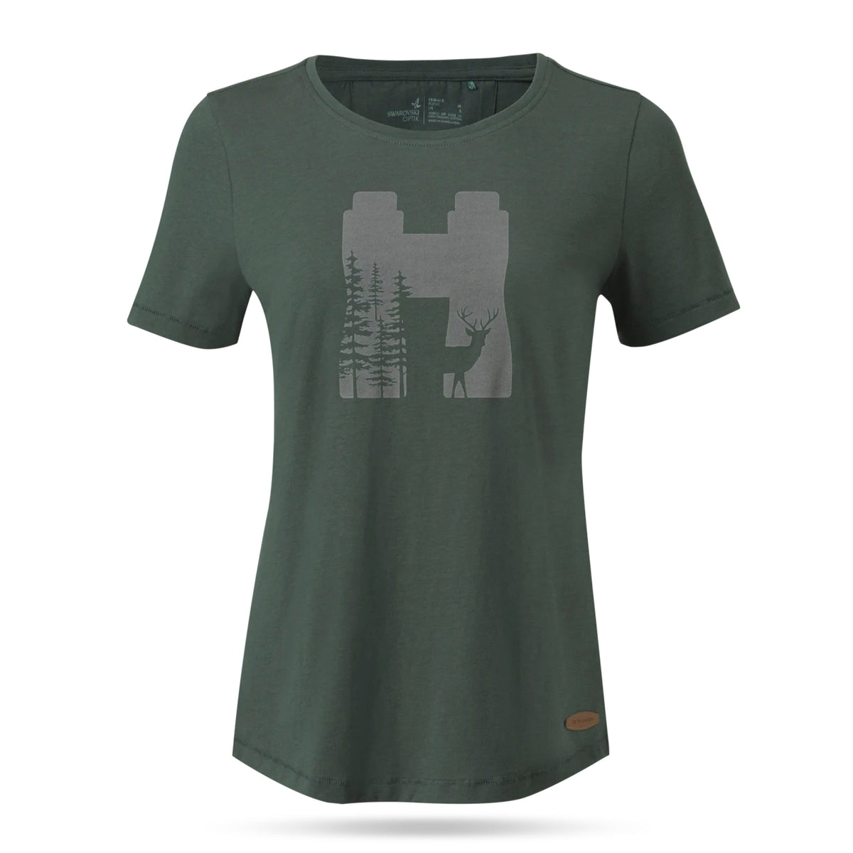 Camiseta Deer para mujer Swarovski Optik TSD - Verde