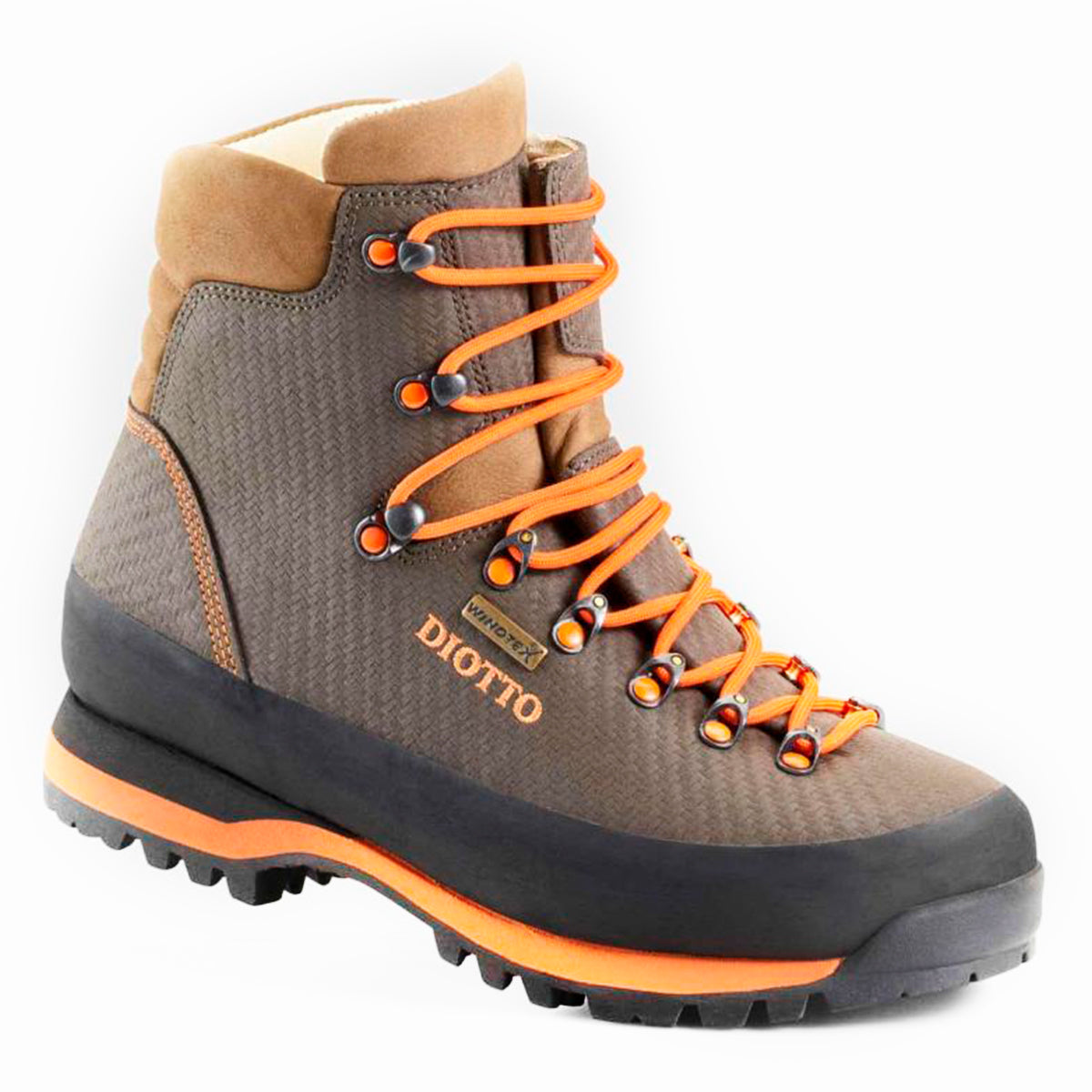 Botas de caza alta visibilidad Diotto Woodcock HV WindTex y Vibram