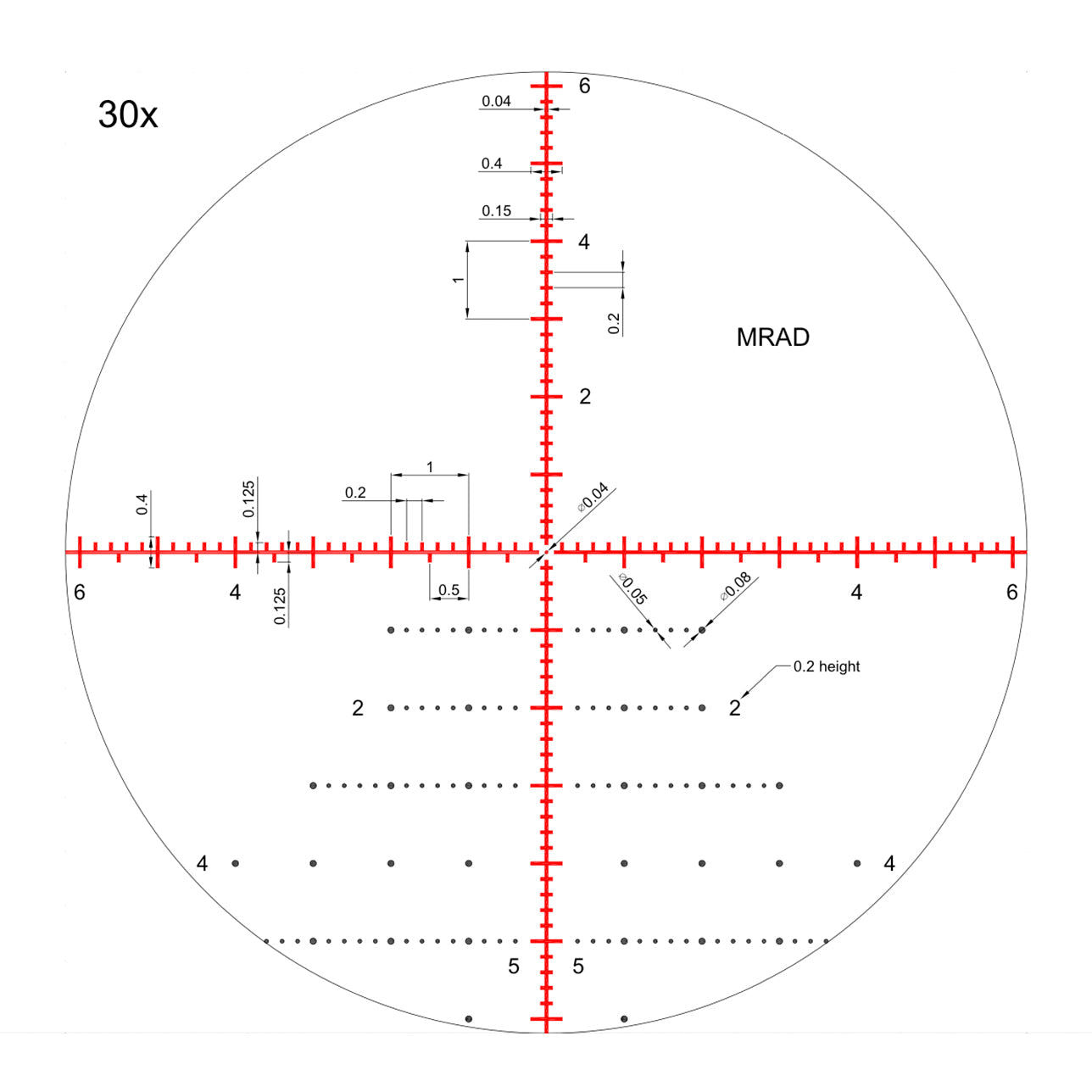 Visor Nikko Stirling Diamond FFP 5-30x56 retícula MRAD XTR