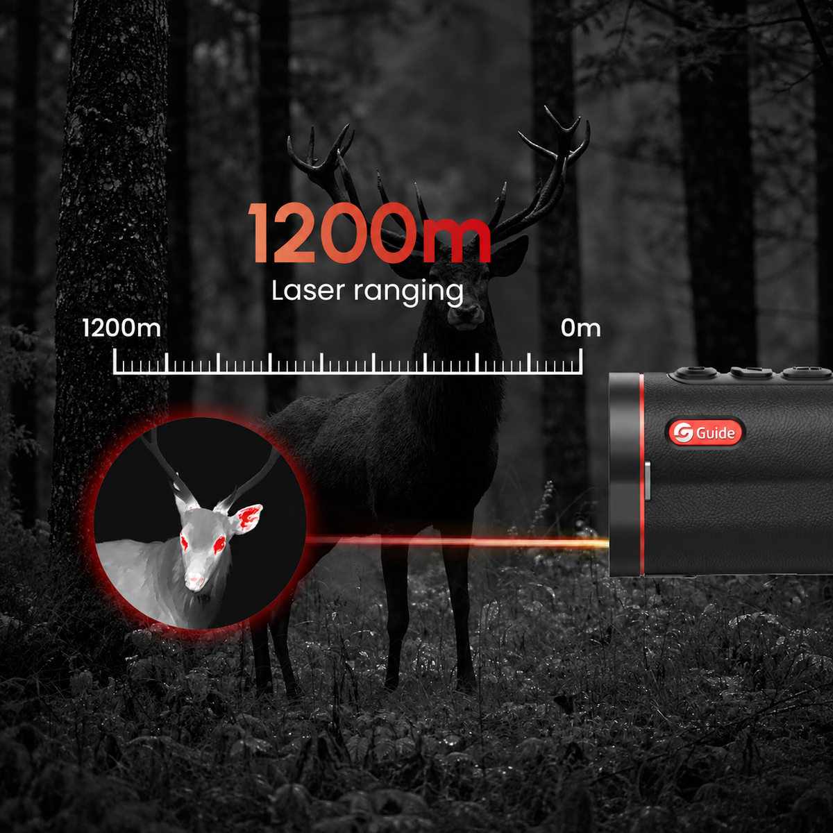 Monocular térmico GUIDE TD LRF ApexVision