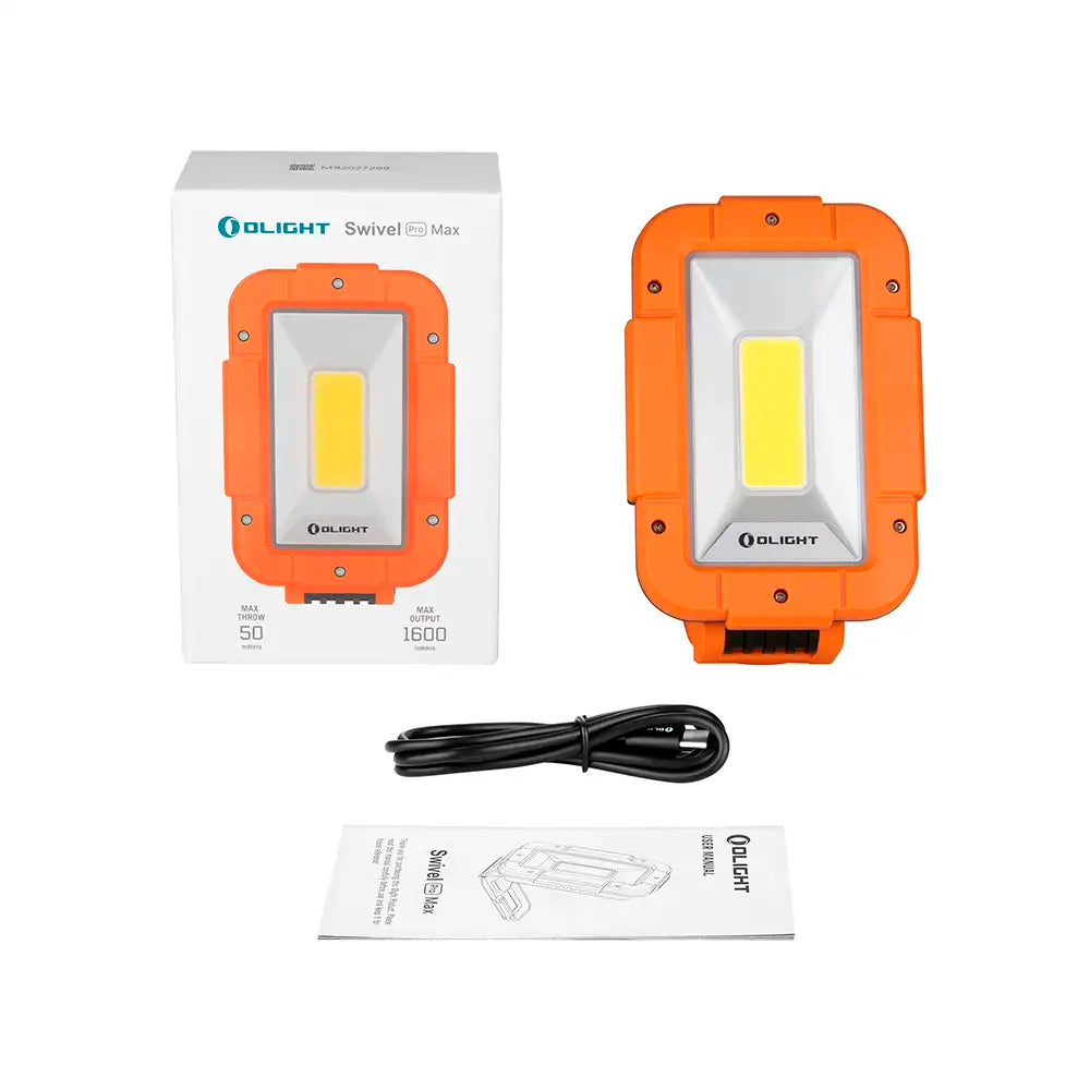 Linterna COB de trabajo Olight Swivel Pro Max 1.600 lum con base magnética