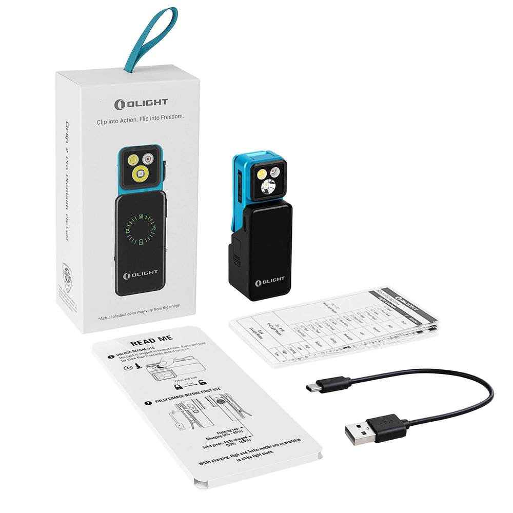 Linterna articulada UV Olight Oclip 2 Pro Premium 400 lúmenes