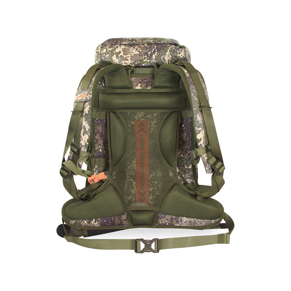 Mochila de caza porta-rifle Nature by Marsupio Suede Camo 65 litros PF Pro