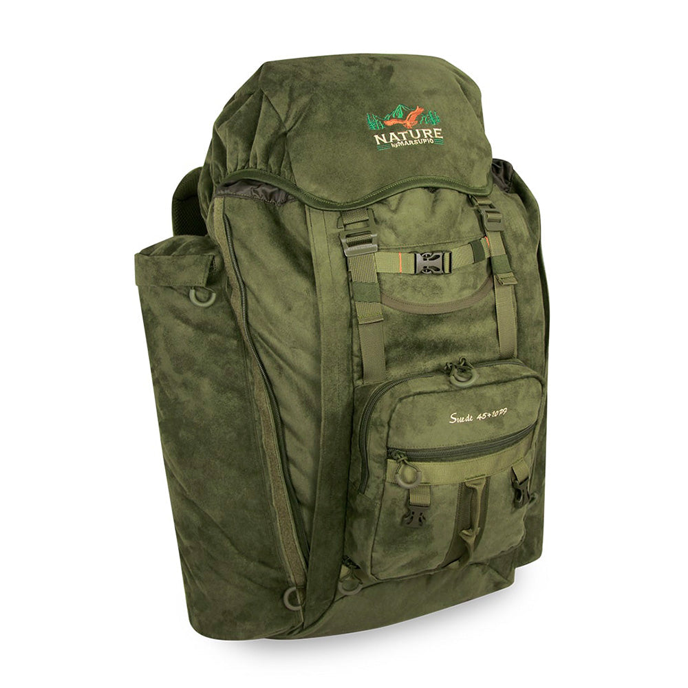 Mochila de caza porta rifle Nature by Marsupio Suede 45 + 10 Litros