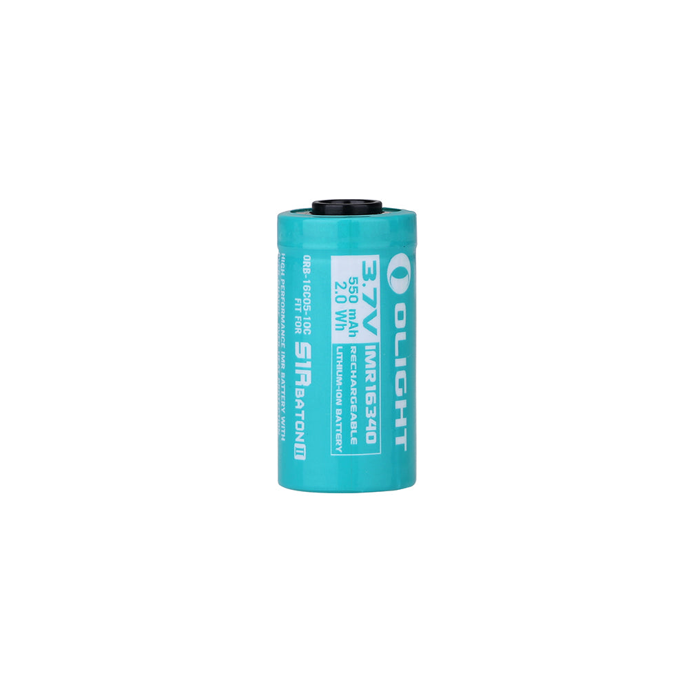 Pila recargable IMR16340 650 mAh con PCB + – para linternas Perun Mini y S1RII Olight