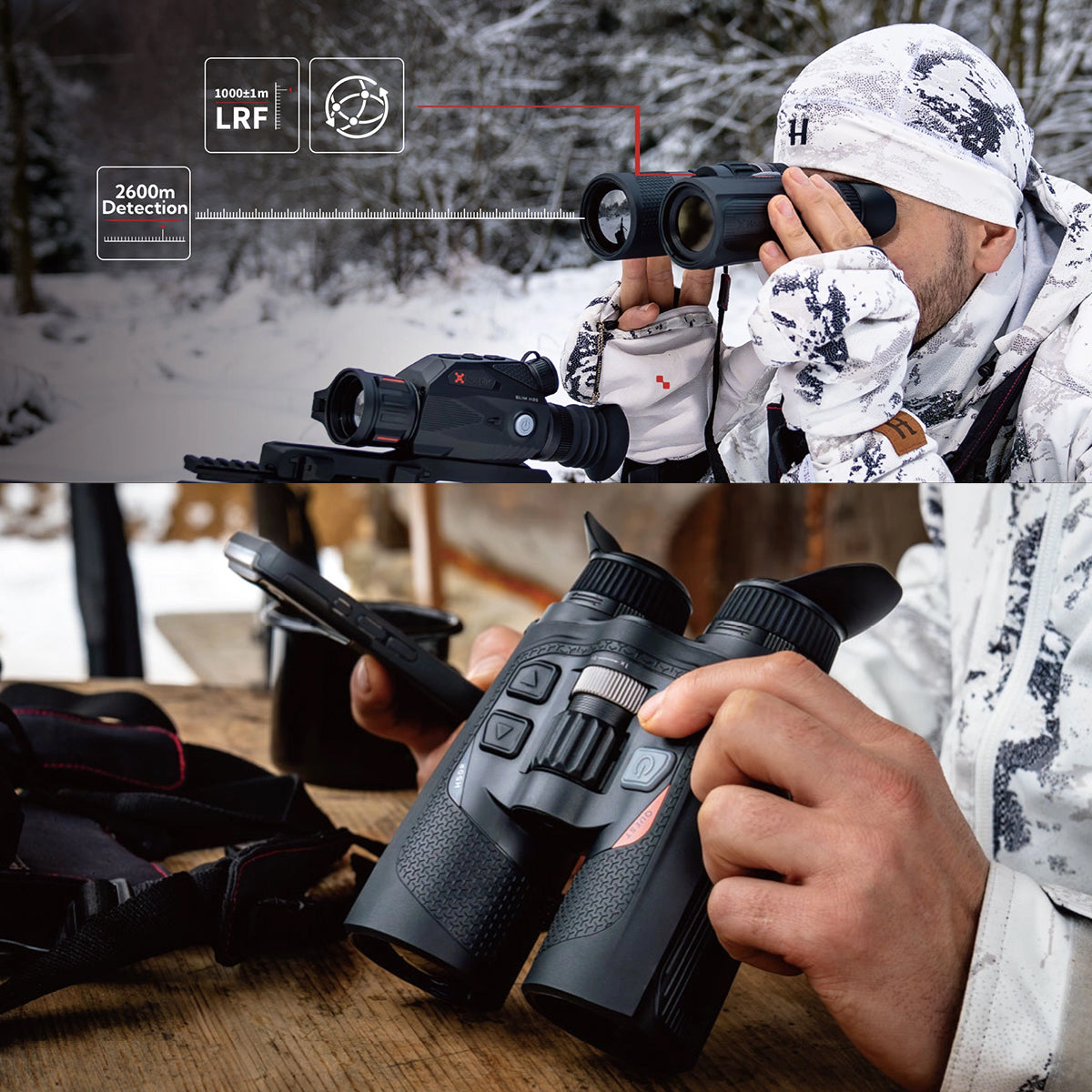 Binocular térmico NocPix QUEST con telémetro láser