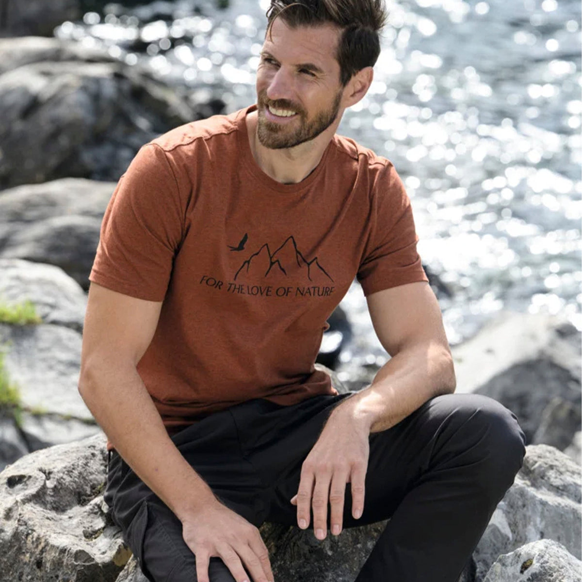 Camiseta Mountain para hombre Swarovski Optik TSM - Naranja