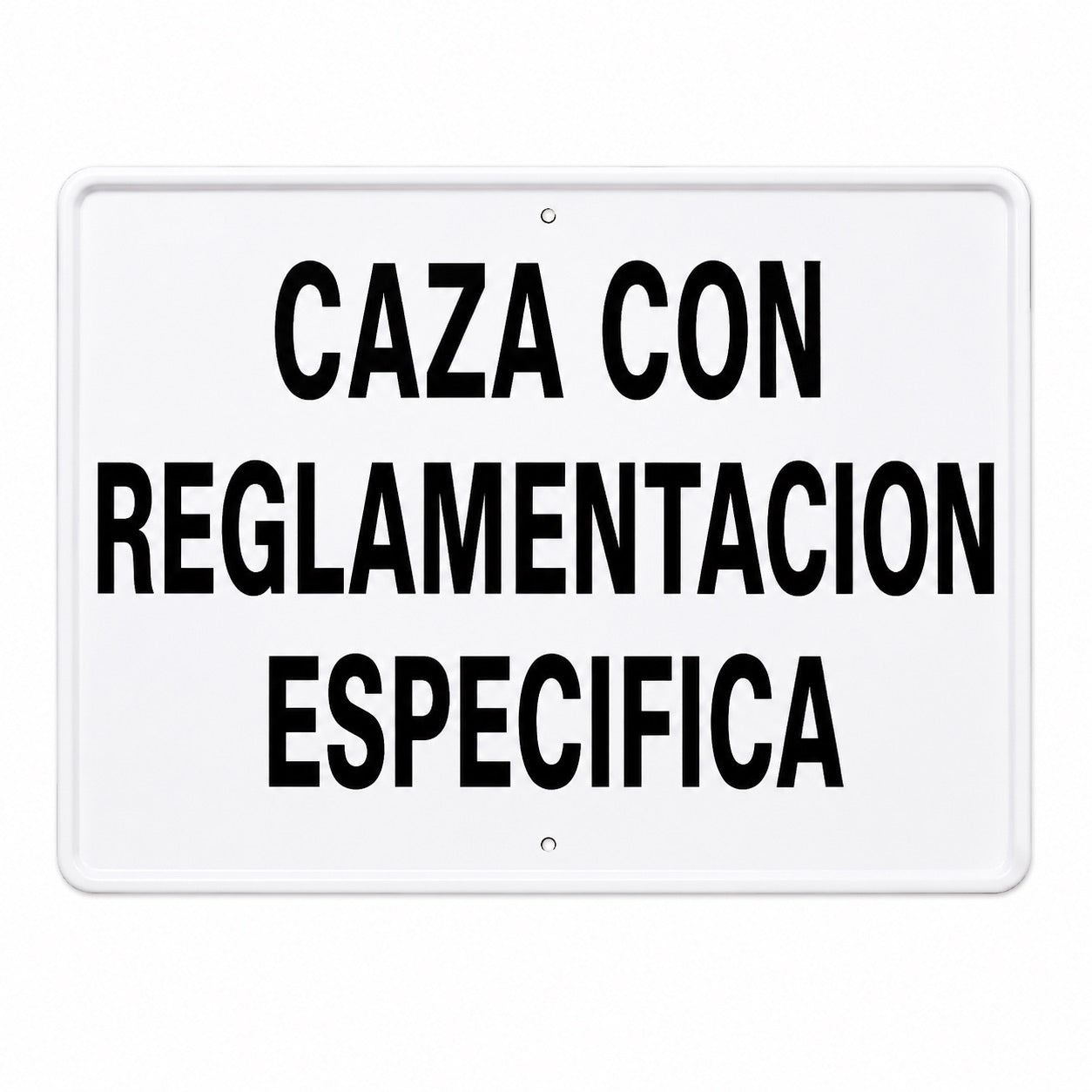 Tablilla Caza con Reglamentación Específica España 50x33 cm