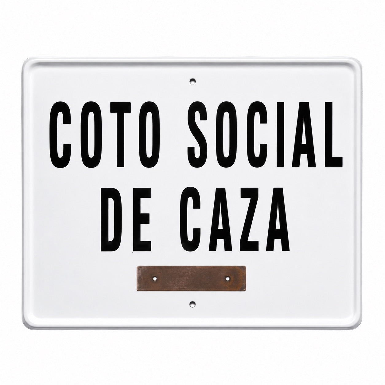 Tablilla Coto Social de Caza Extremadura 50x33 cm