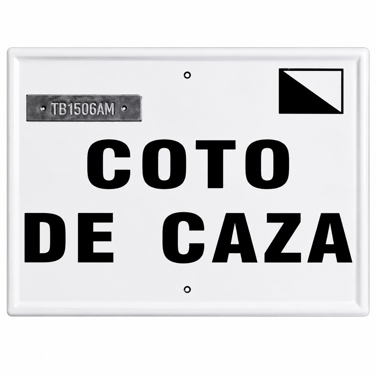 Tablilla Coto de Caza Comunidad Valenciana 50x33 cm