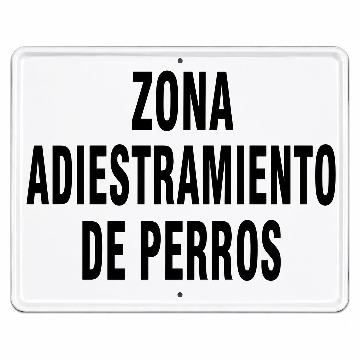 Tablilla Zona de Adiestramiento de Perros España 50x33 cm