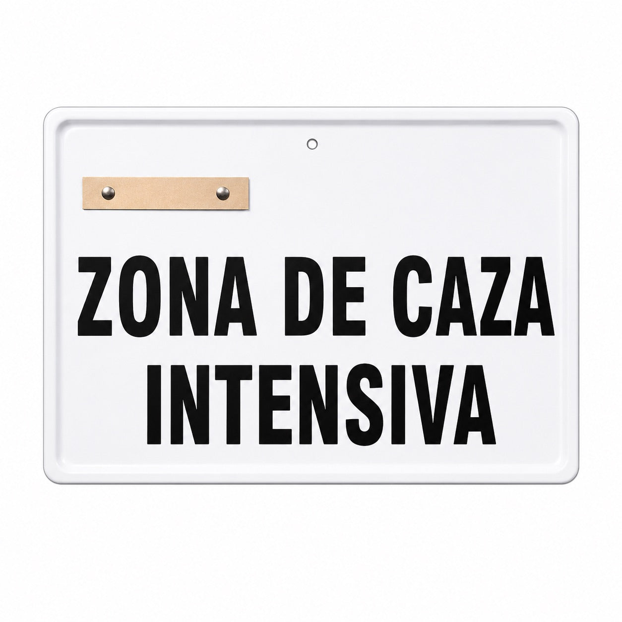 Tablilla Zona de Caza Intensiva Comunidad Valenciana 50x33 cm
