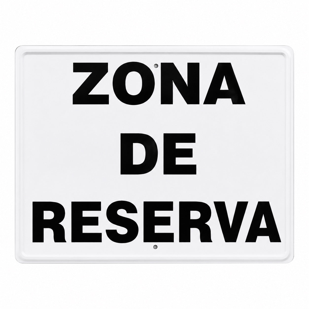 Tablilla Zona de Reserva España 50x33 cm