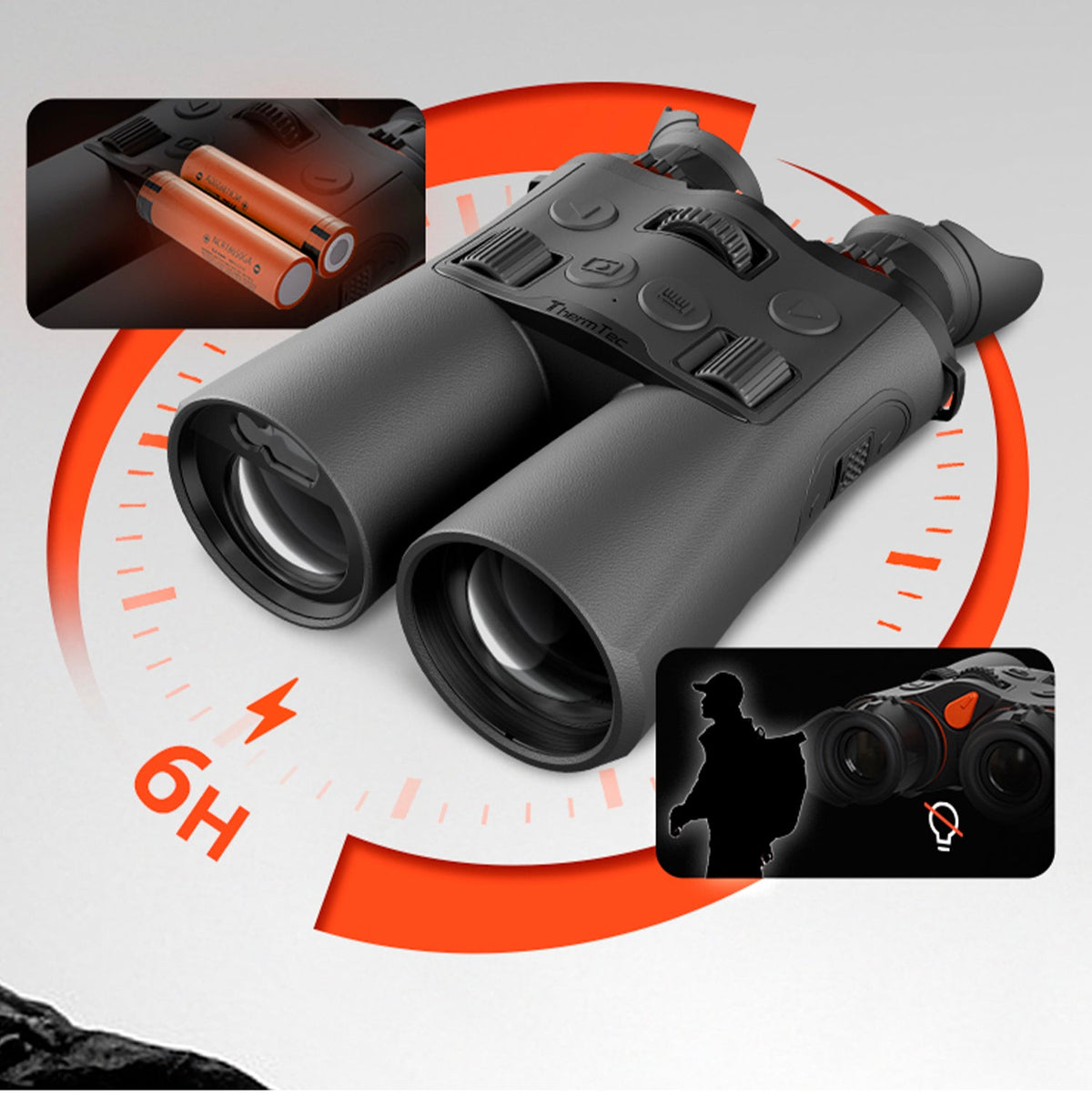 Binocular térmico multi-espectral ThermTec Ventus con telémetro