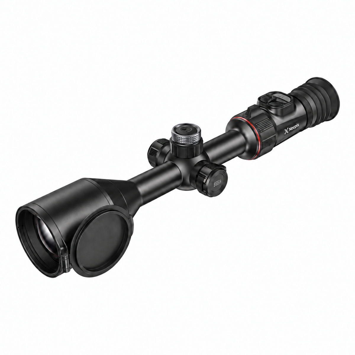 Visor térmico Nocpix ACE 2 H35R con telémetro láser, vista lateral