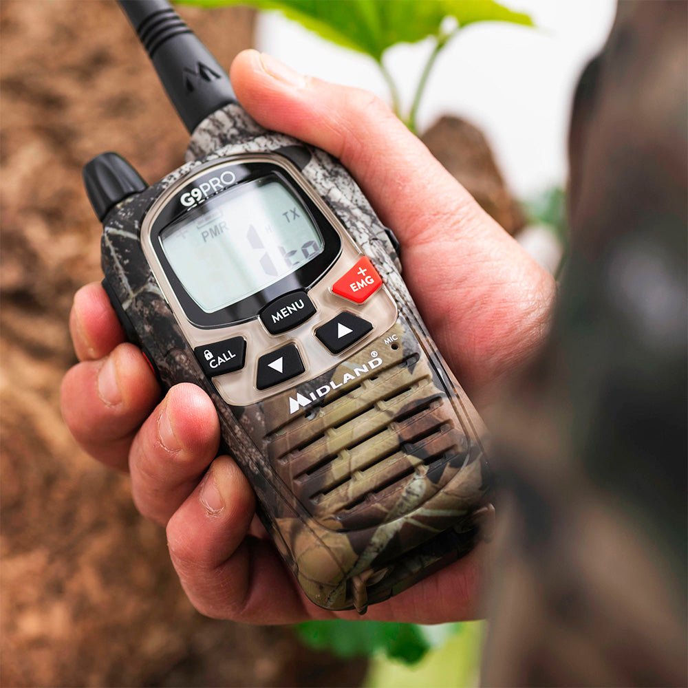 Walkie Talkie MIDLAND G9 Pro Mimetic bibanda PMR446/ LPD