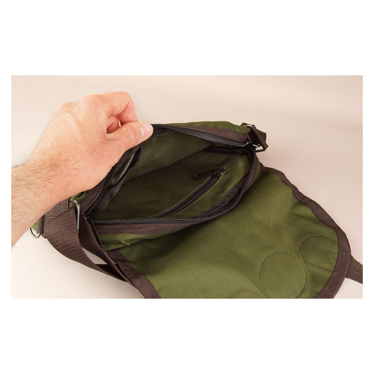 Bolsa Multiusos Piel Y Nylon Dehesa · vista 6