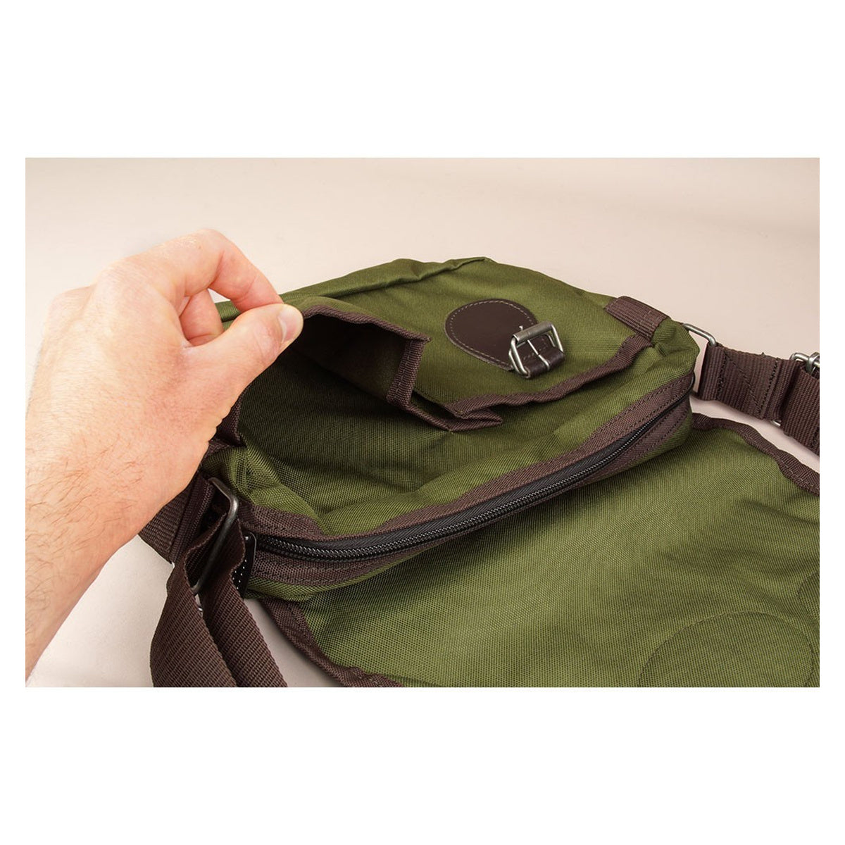 Bolsa Multiusos Piel Y Nylon Dehesa · vista 5