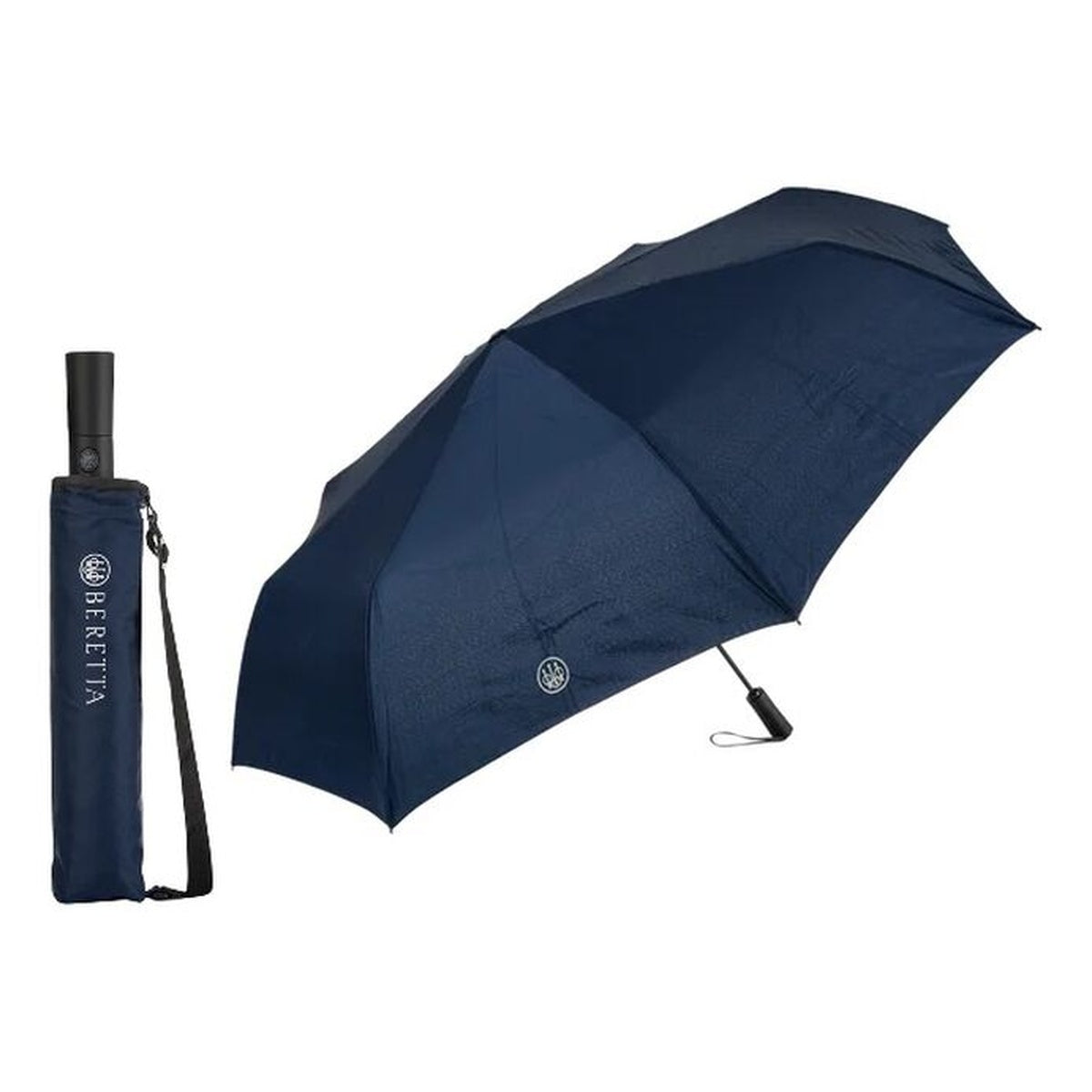 Paraguas plegable Beretta de apertura automática — Azul