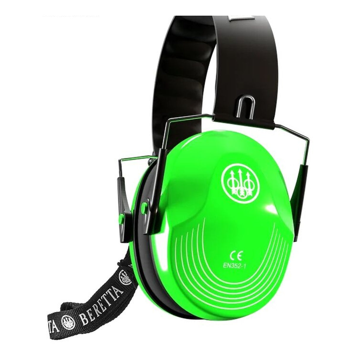 Cascos de protección auditiva Beretta CF10 25 dB — Verde flúor