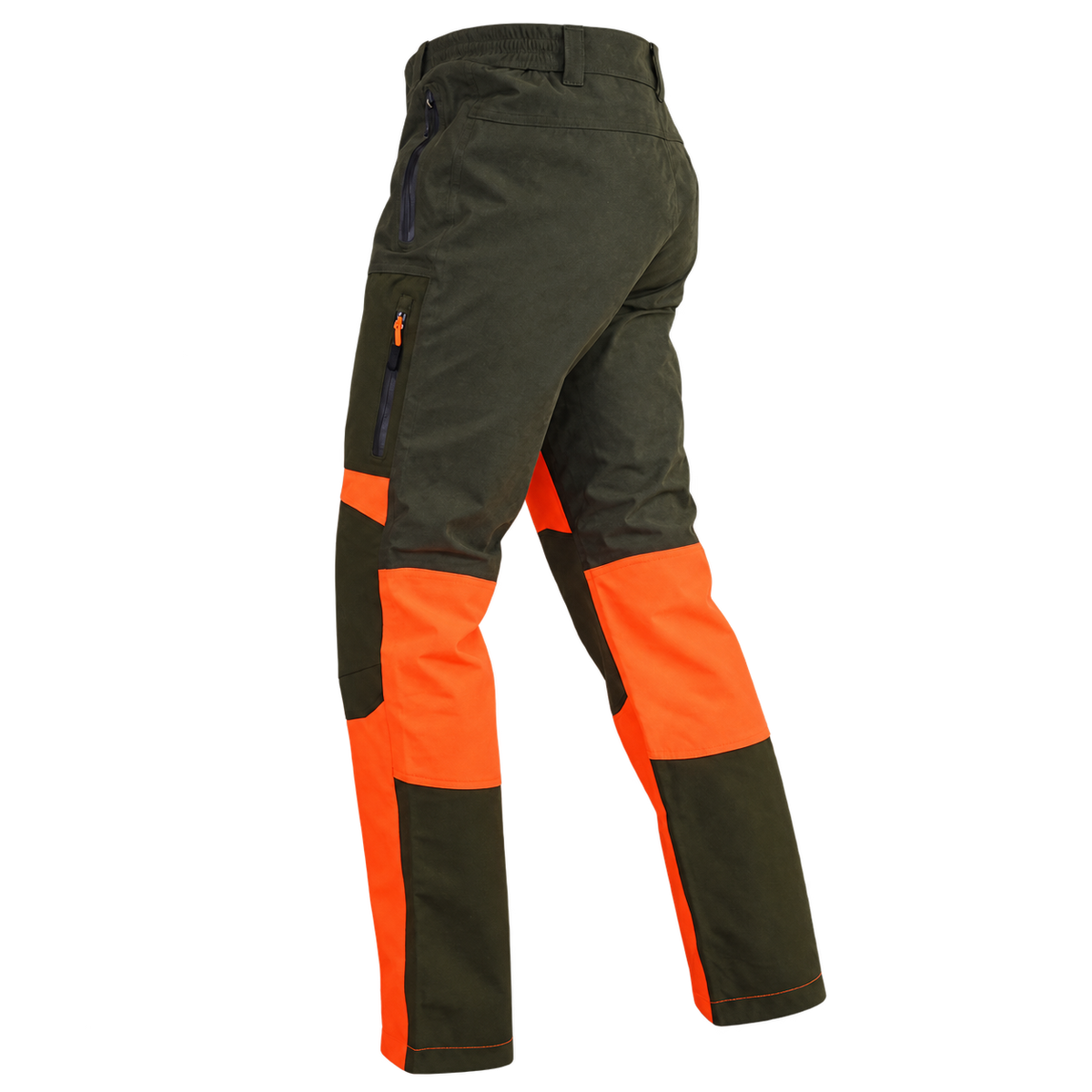 Pantalón impermeable Benisport Bendis Orange caqui y naranja, vista trasera