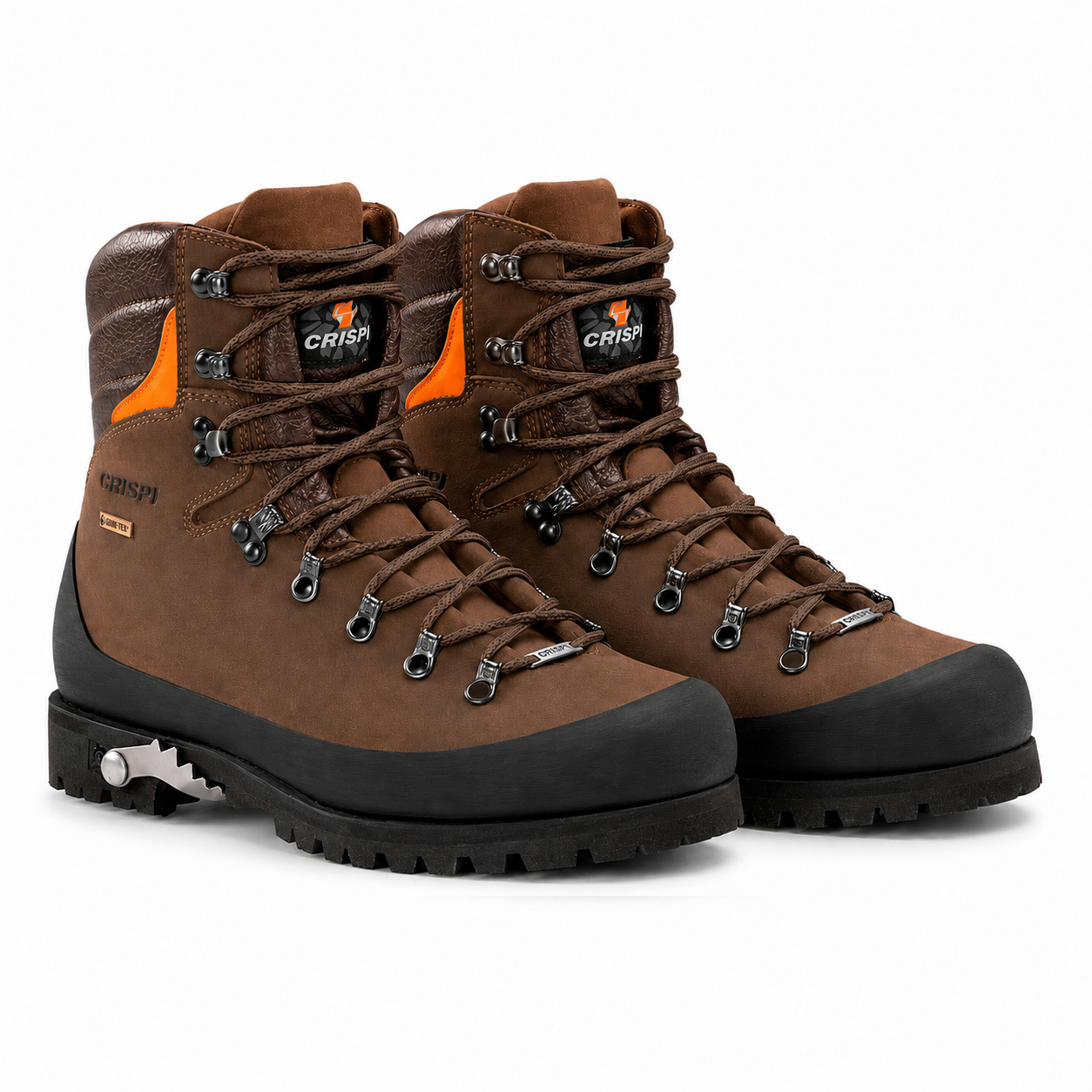 Botas de alta montaña CRISPI Super Granite GTX Forest con crampón integrado