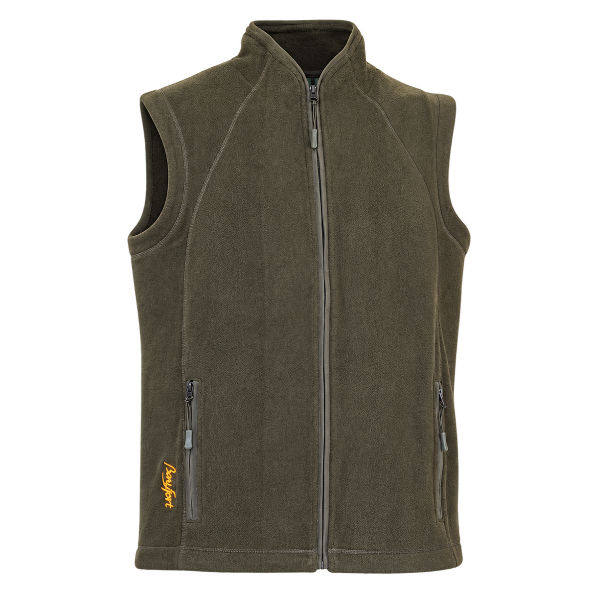 Chaleco polar Benisport Marboré caqui, vista frontal