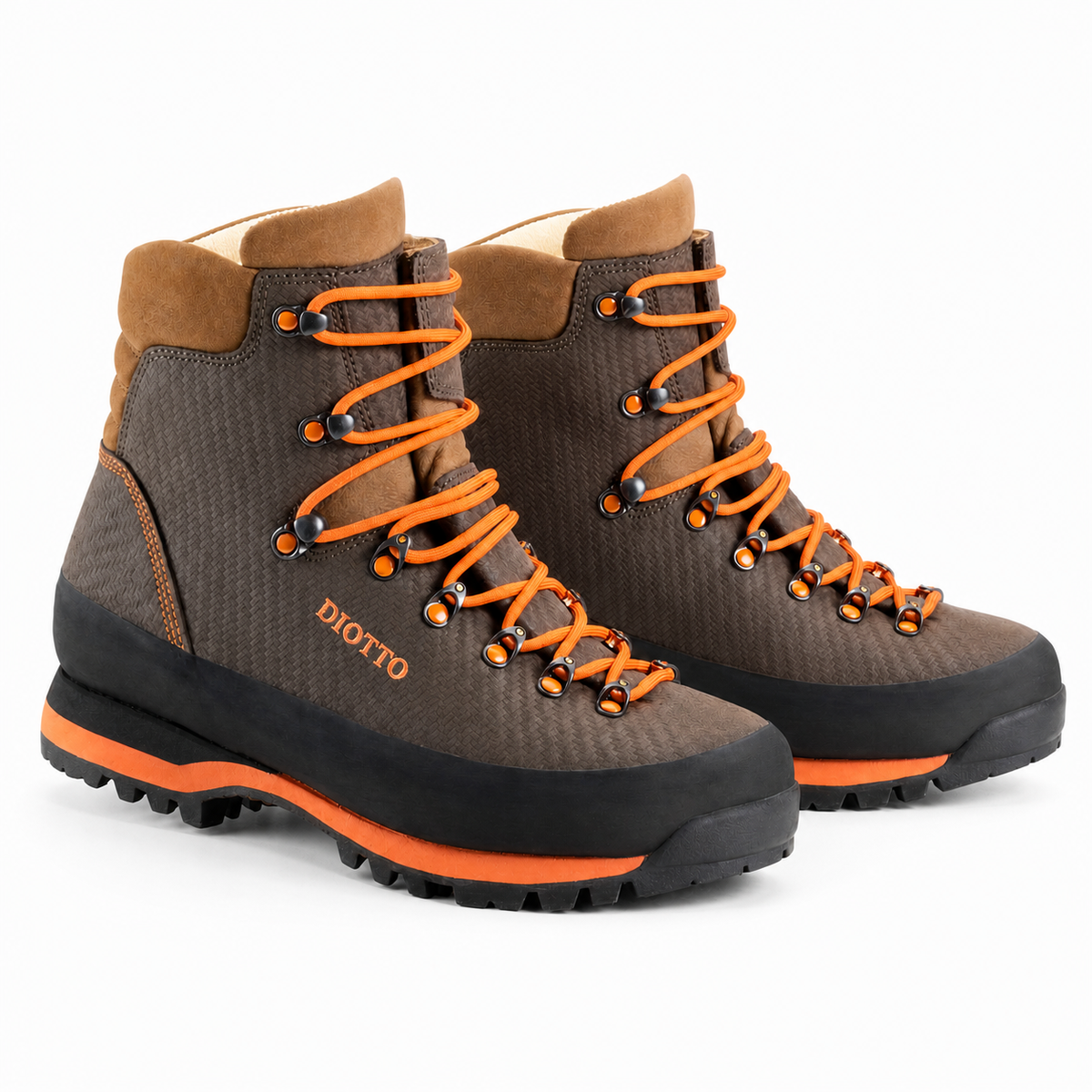 Botas de caza alta visibilidad Diotto Woodcock HV WindTex y Vibram
