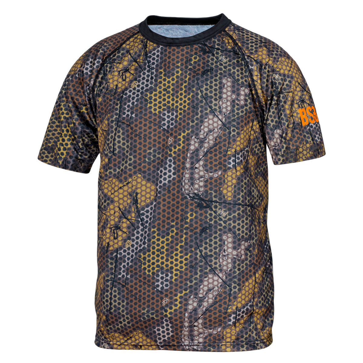 Camiseta técnica de caza Benisport Forest-Print camuflaje, vista frontal