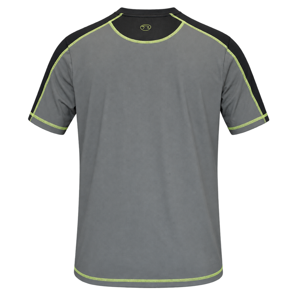 Camiseta técnica Benisport Sabila bicolor gris caqui, vista trasera