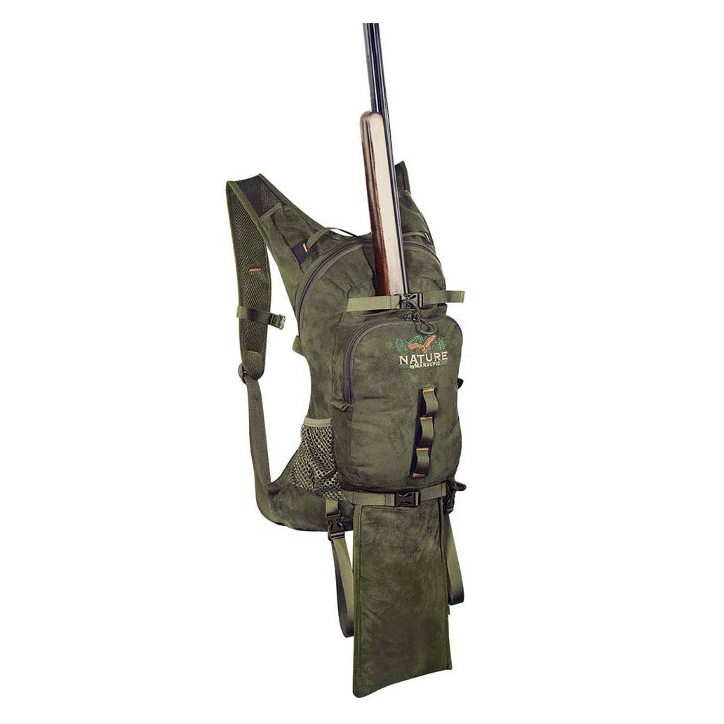 Mochila con bolsillo porta-rifle Nature by Marsupio Suede PF 18 Litros