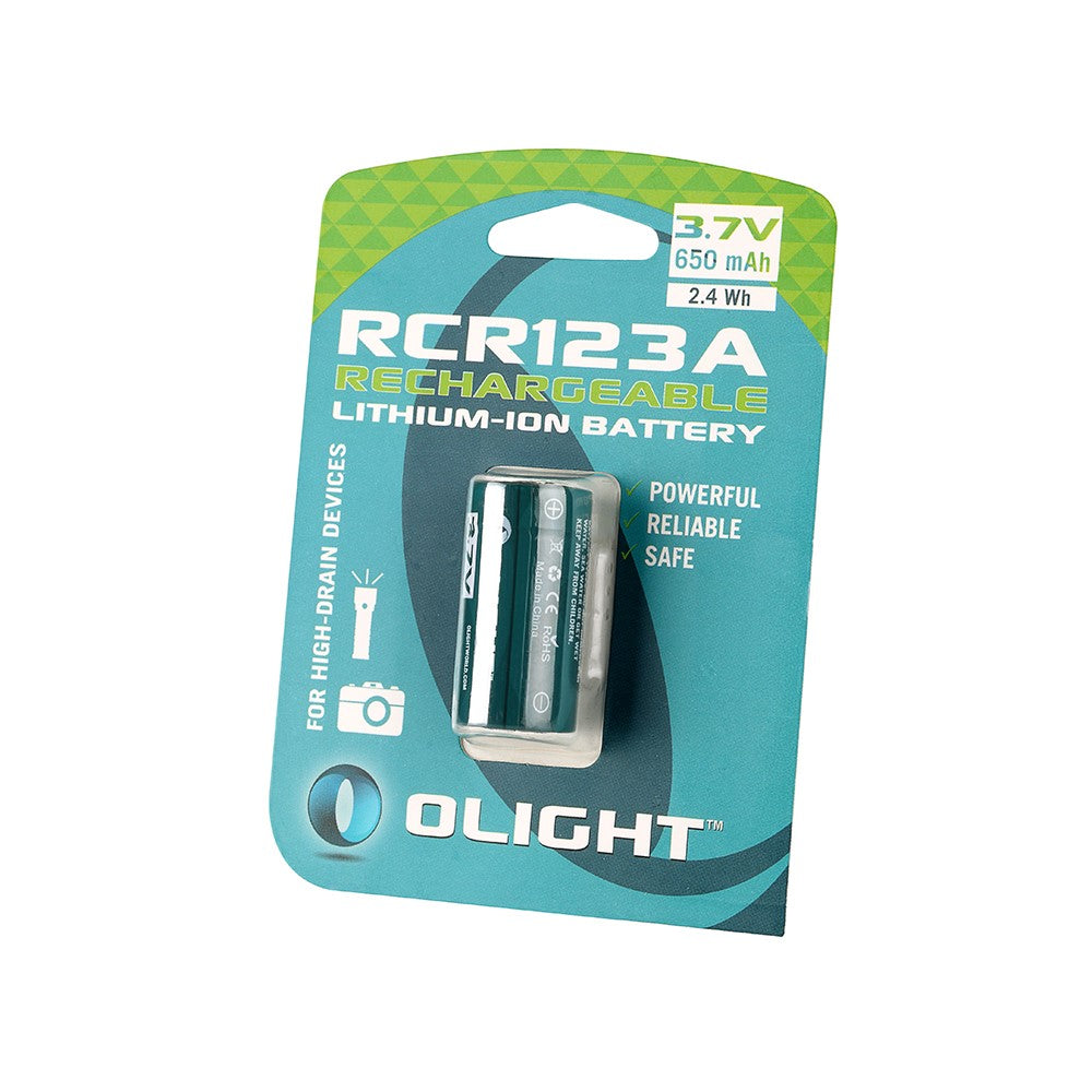 Pila recargable RCR123A 650 mAh con PCB Olight