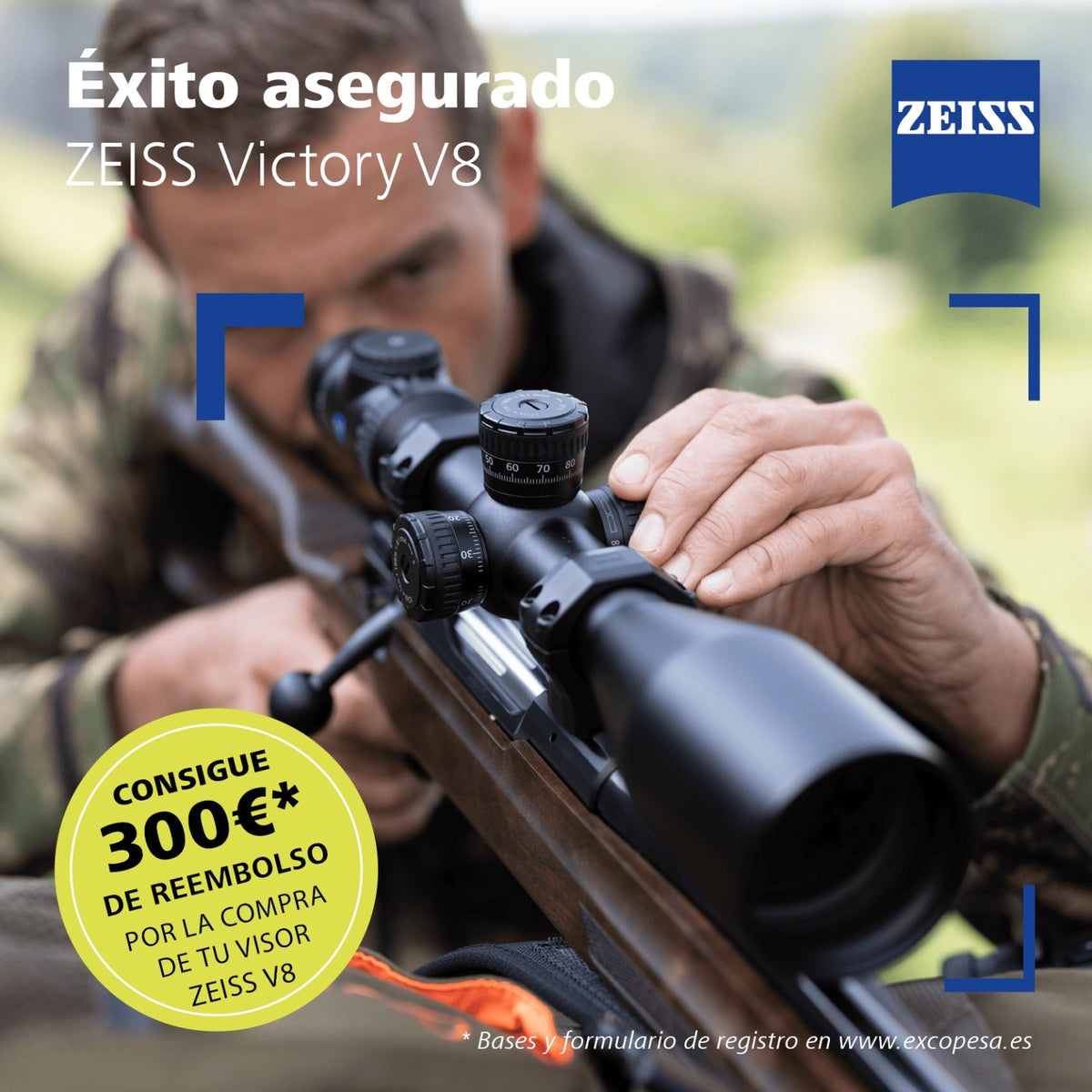 Visor de caza ZEISS Victory V8 con retícula iluminada