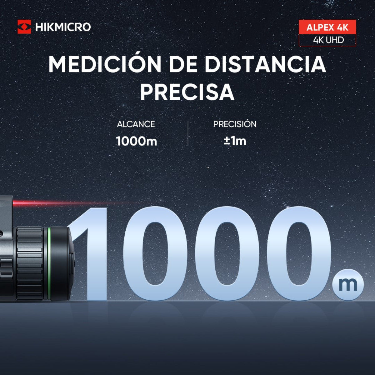 Visor digital nocturno diurno HIKMICRO Alpex LRF 4K A50EL
