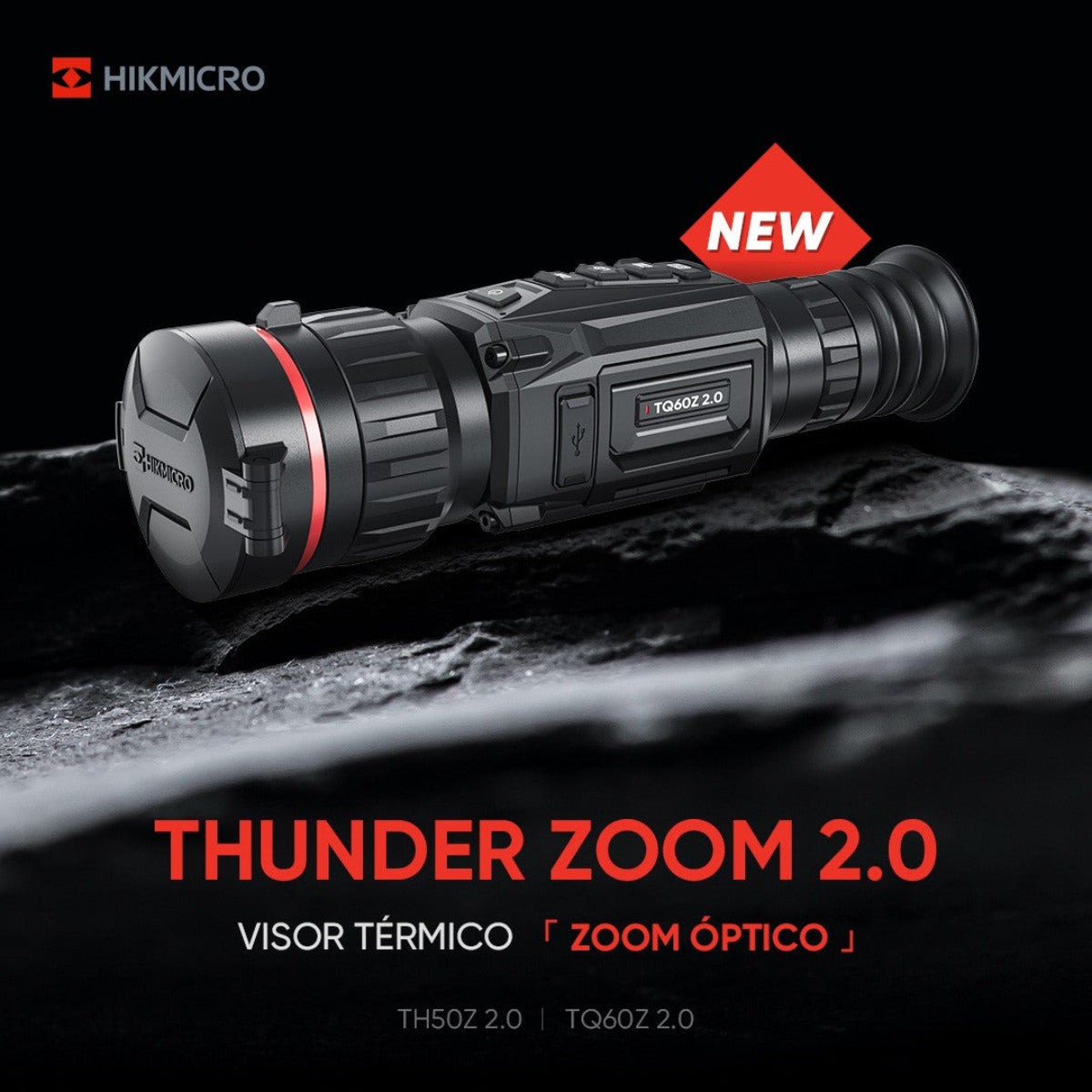 Visor térmico HIKMICRO Thunder TH50Z 2.0 con zoom óptico