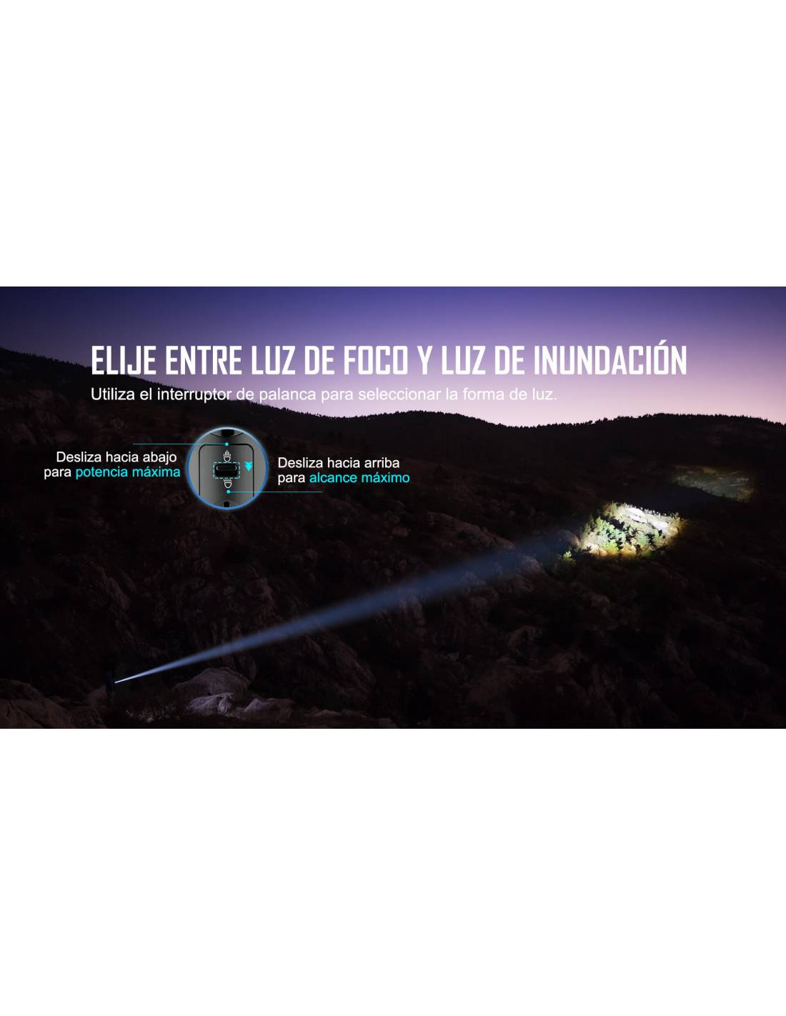 Linterna dual Olight Marauder 2 14000 lúmenes