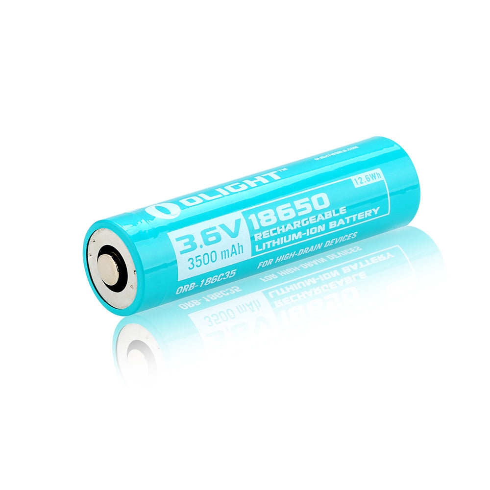 Pila recargable 18650 3500 mAh con PCP +/- Olight