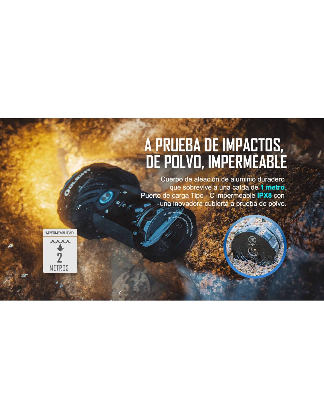 Linterna dual Olight Marauder 2 14000 lúmenes