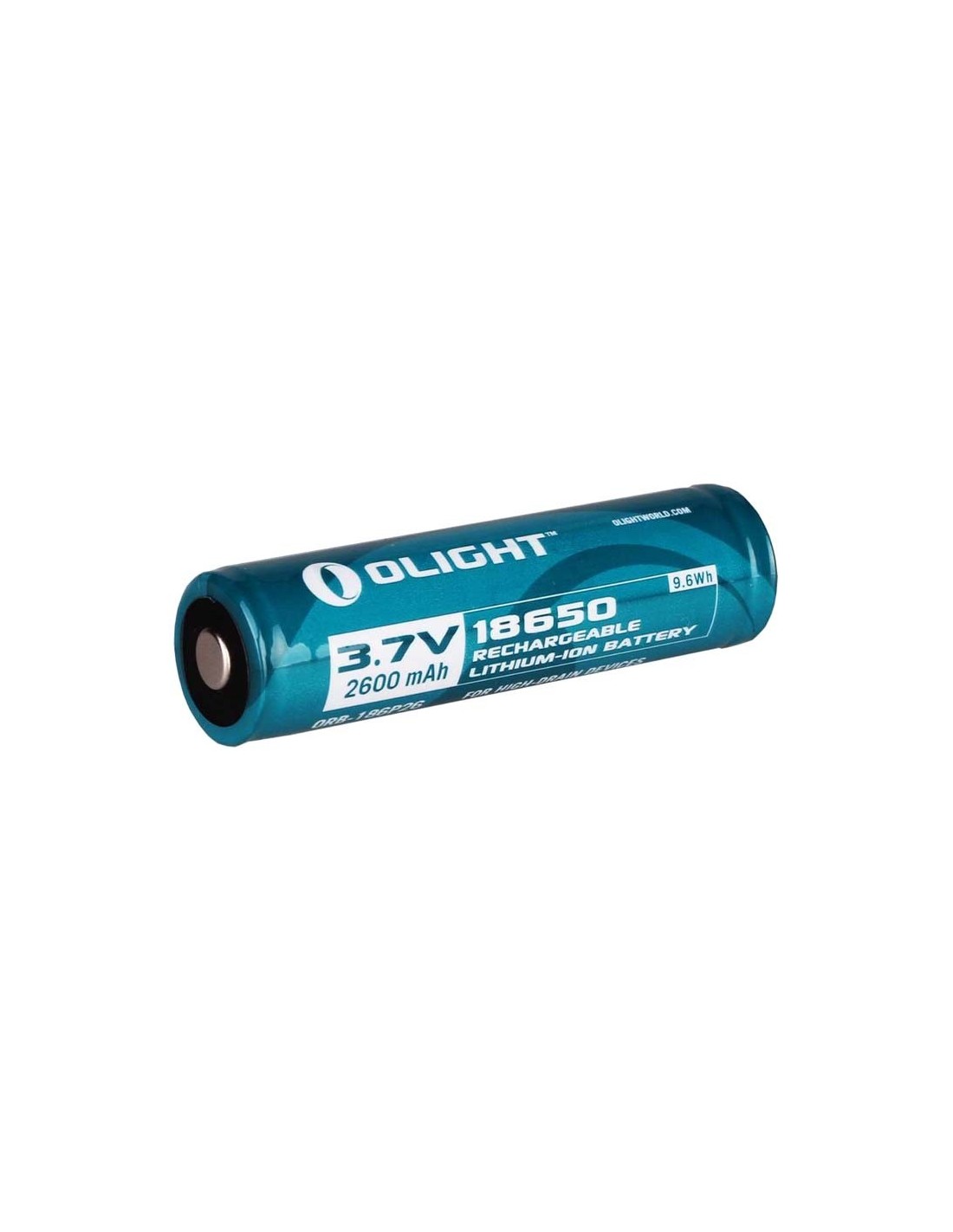 Pila recargable 18650 2600 mAh con PCB Olight