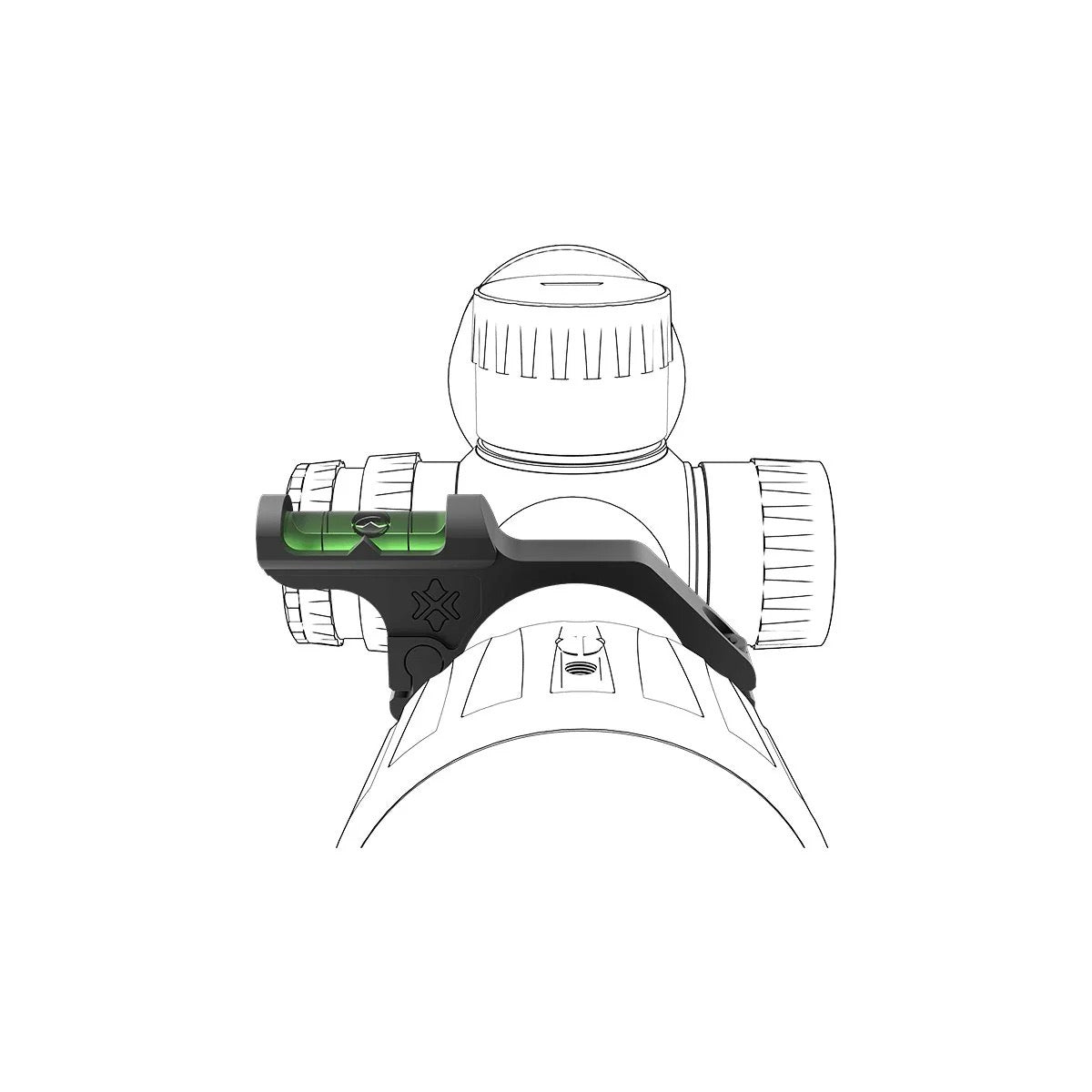Nivel de burbuja para visor Vector Optics GenII anilla 30/34mm