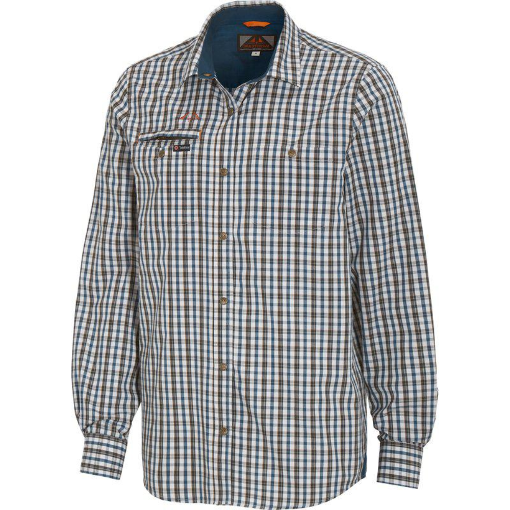 Camisa de cuadros Swedteam Lynx Antibite Azul, imagen 2