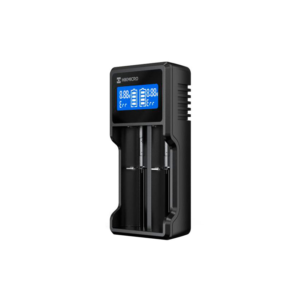 Cargador externo con 2 canales para 18650, 21700 y RCR123 HIKMICRO - imagen principal
