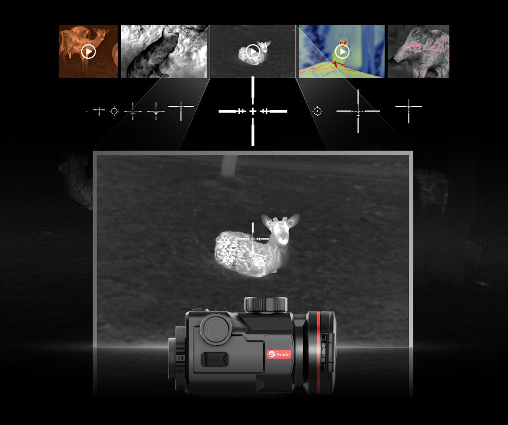 Clip-On Monocular térmico TB650P GUIDE TB PRO 2.0 acoplable