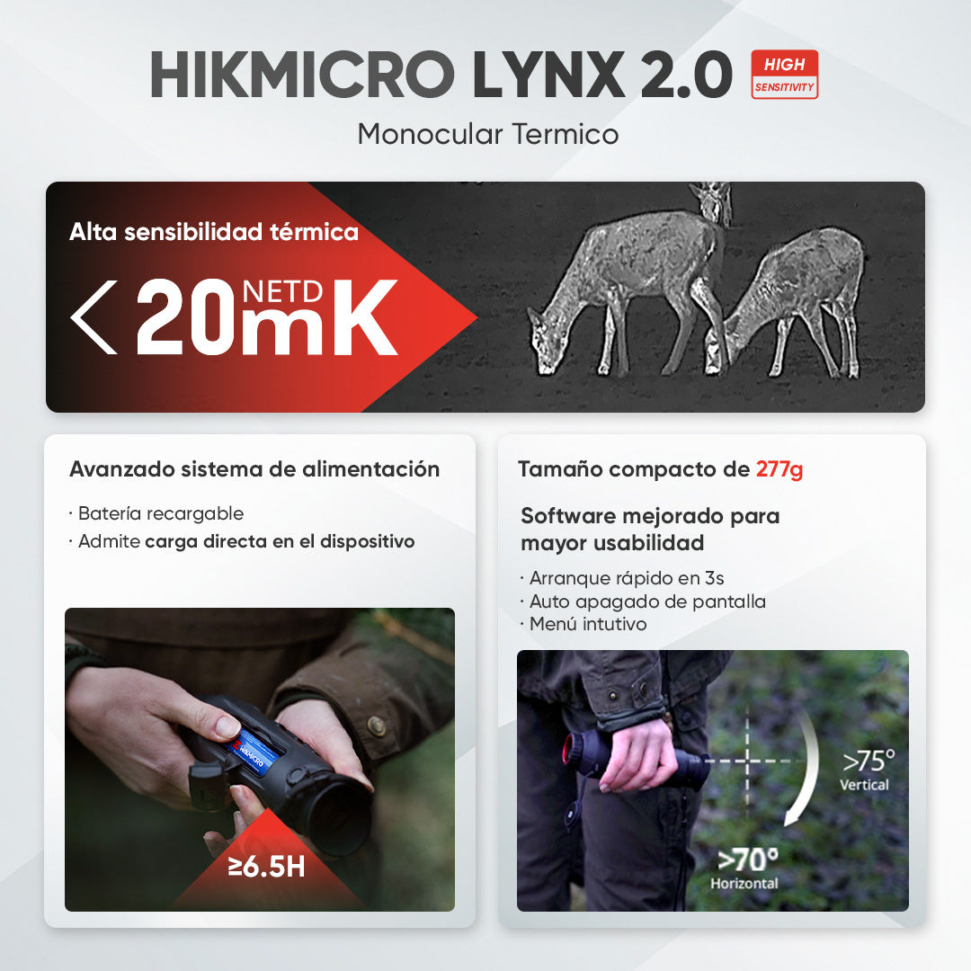 Monocular térmico HIKMICRO LYNX Pro LH15 2.0 - vista 19