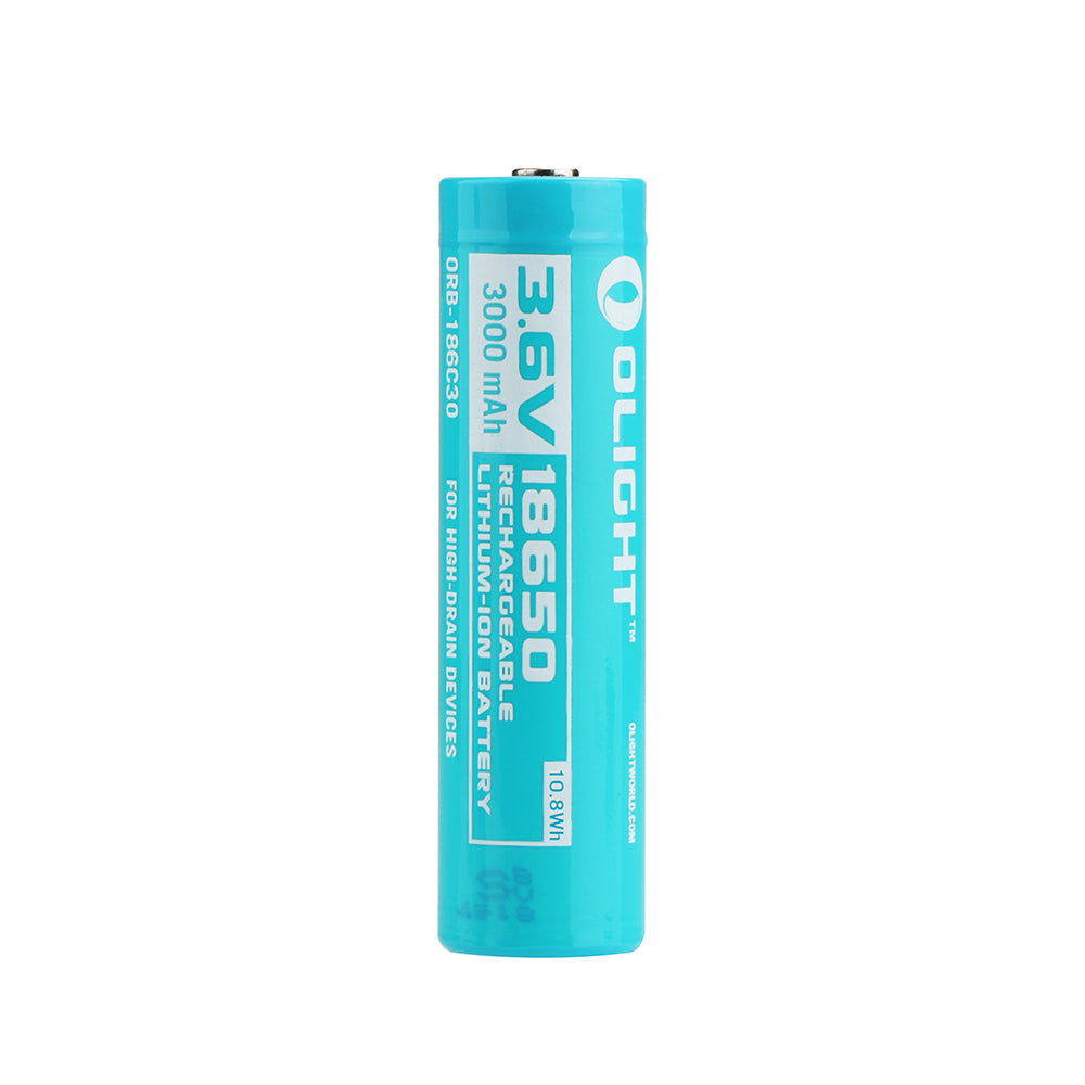 Pila recargable 18650 3000 mAh con PCP +/- Olight