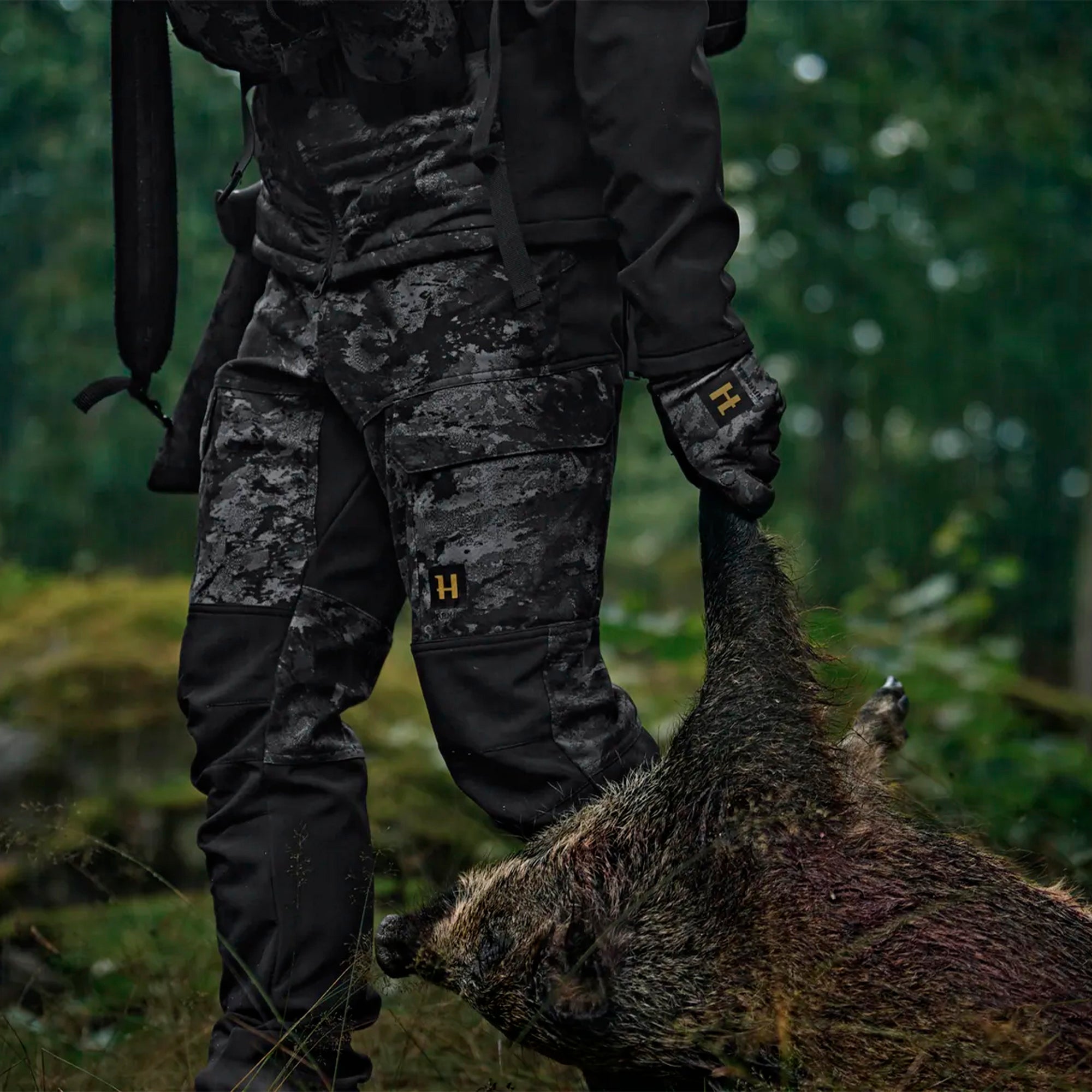 Pantalones HÄRKILA Noctyx Camo Silent Trousers